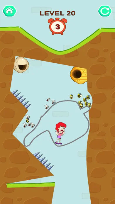 ภาพหน้าจอของ Rescue Girl - Draw To Save