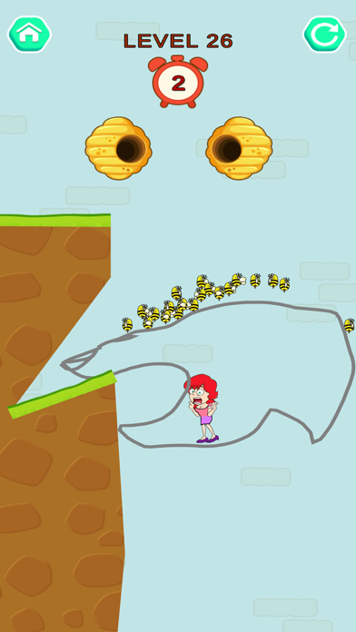 ภาพหน้าจอของ Rescue Girl - Draw To Save