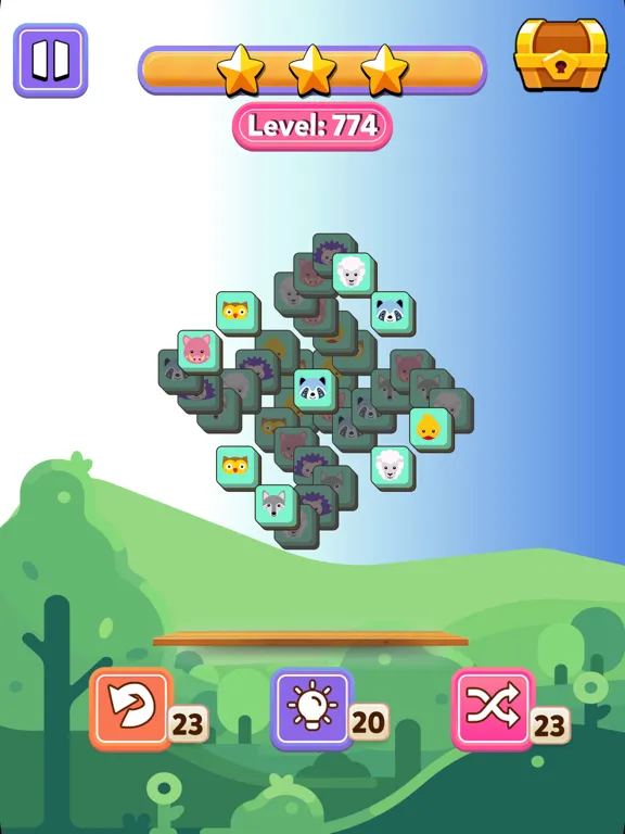 Ảnh chụp màn hình của Animals Tiles Match 3 iPad 