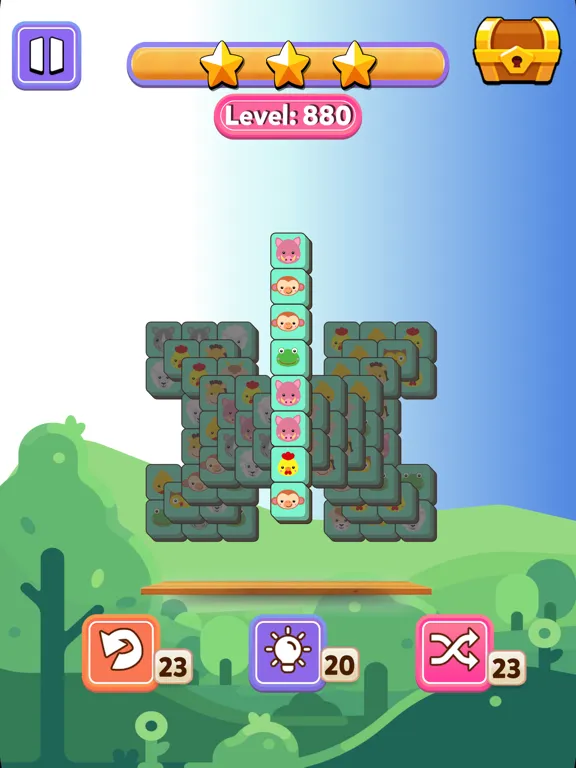 Ảnh chụp màn hình của Animals Tiles Match 3 iPad 