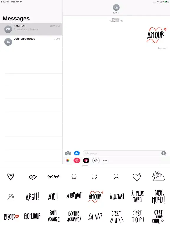 French Lettering iPad  스크린샷