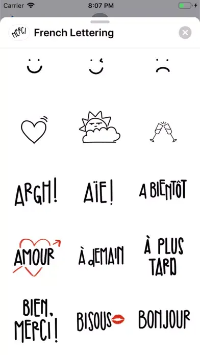 French Lettering 스크린샷