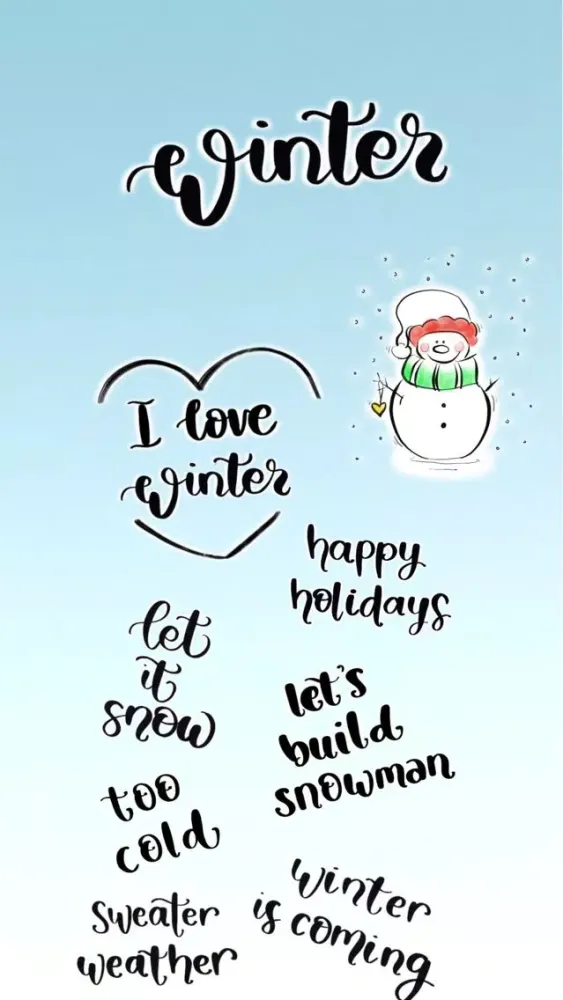 Winter Lettering स्क्रीनशॉट