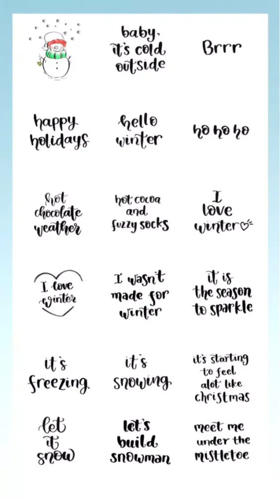 Winter Lettering स्क्रीनशॉट