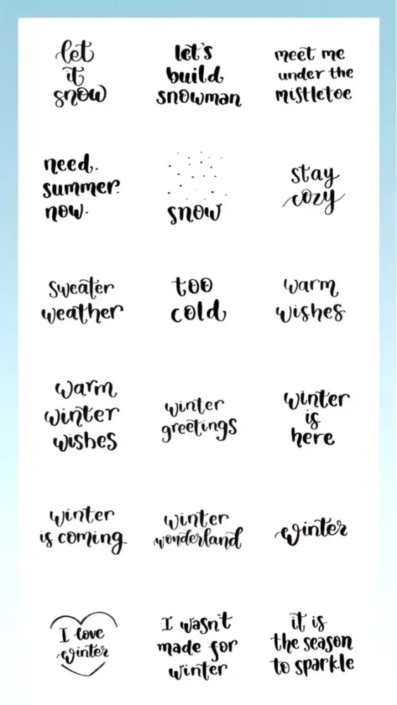 Winter Lettering स्क्रीनशॉट