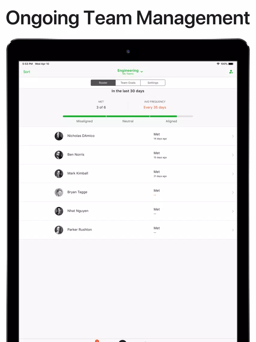 Align Leadership iPad  스크린샷