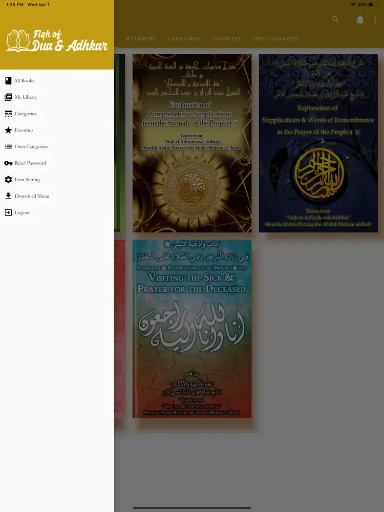 Fiqh of Dua and Adhkar iPad  スクリーンショット
