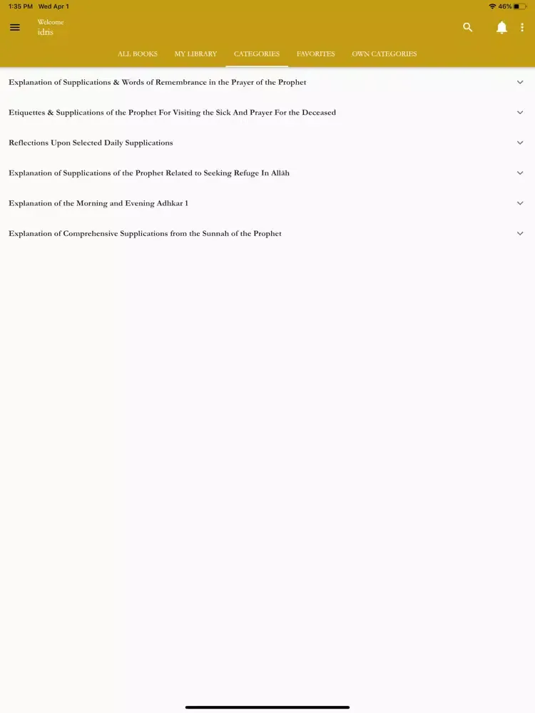Fiqh of Dua and Adhkar iPad  スクリーンショット