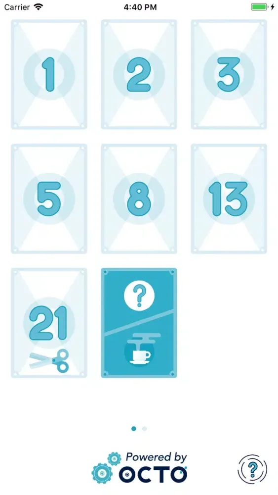 OCTO Planning Poker سکرین شاٹس