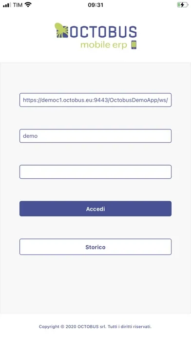 Скриншоты OCTOBUS mobile erp