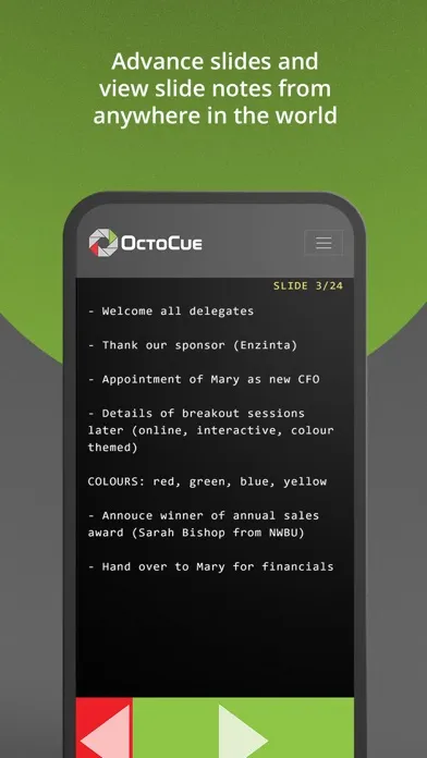 OctoCue Presentation Remote 스크린샷