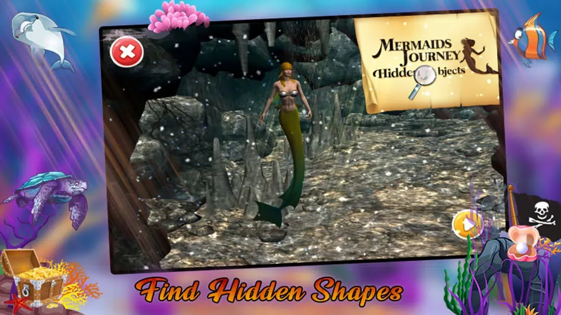 ภาพหน้าจอของ Mermaids Journey Hidden Object