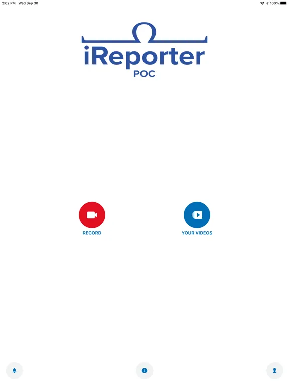 Tangkapan layar Octopus iReporter POC iPad 
