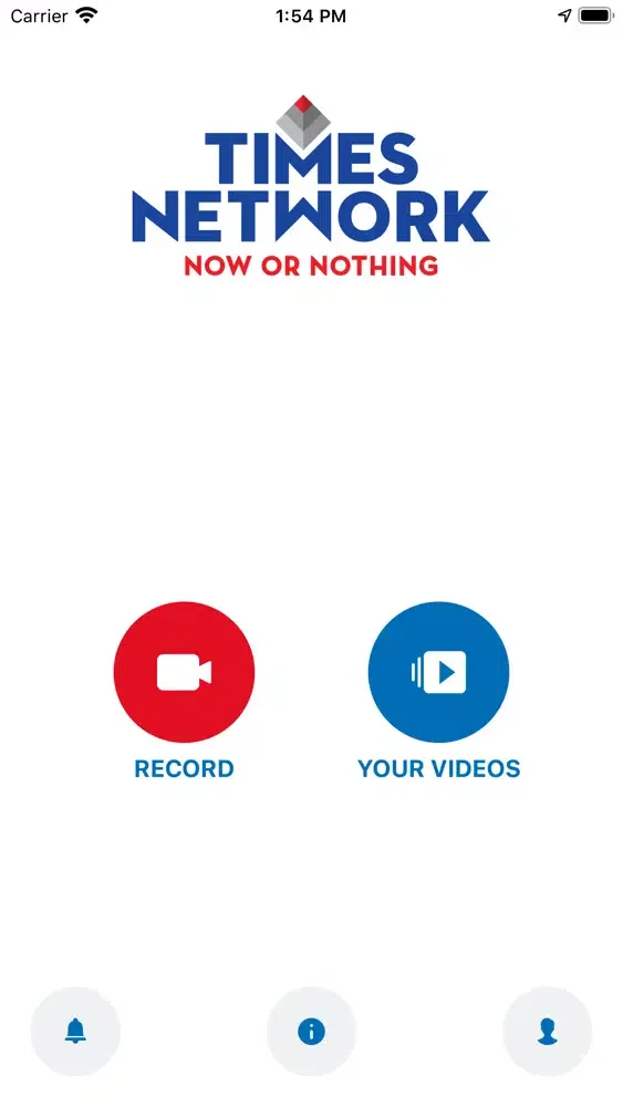 Zrzuty ekranu Times Network Video Reporter