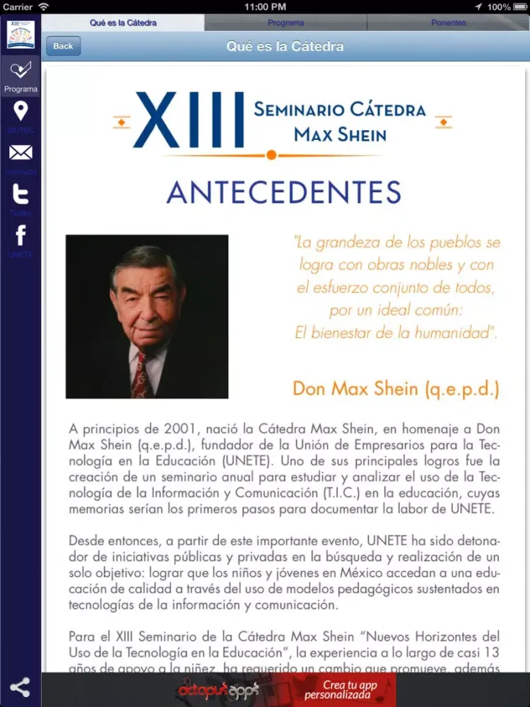 XIII Seminario Max Shein iPad  স্ক্রিনশট