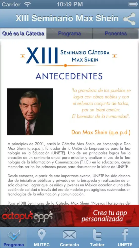 XIII Seminario Max Shein স্ক্রিনশট