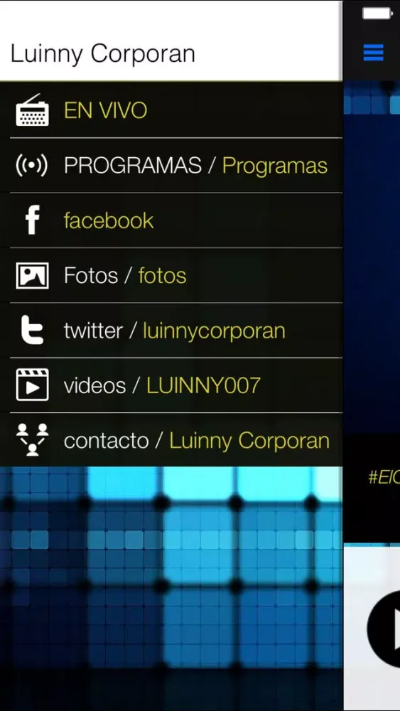 Tangkapan layar Luinny Corporan