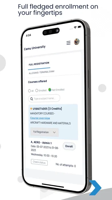 Capturas de tela do MyCamu - Student Parent App
