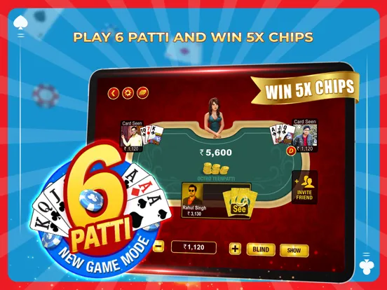Teen Patti Octro 3 Patti Rummy iPad  Ekran Görüntüleri