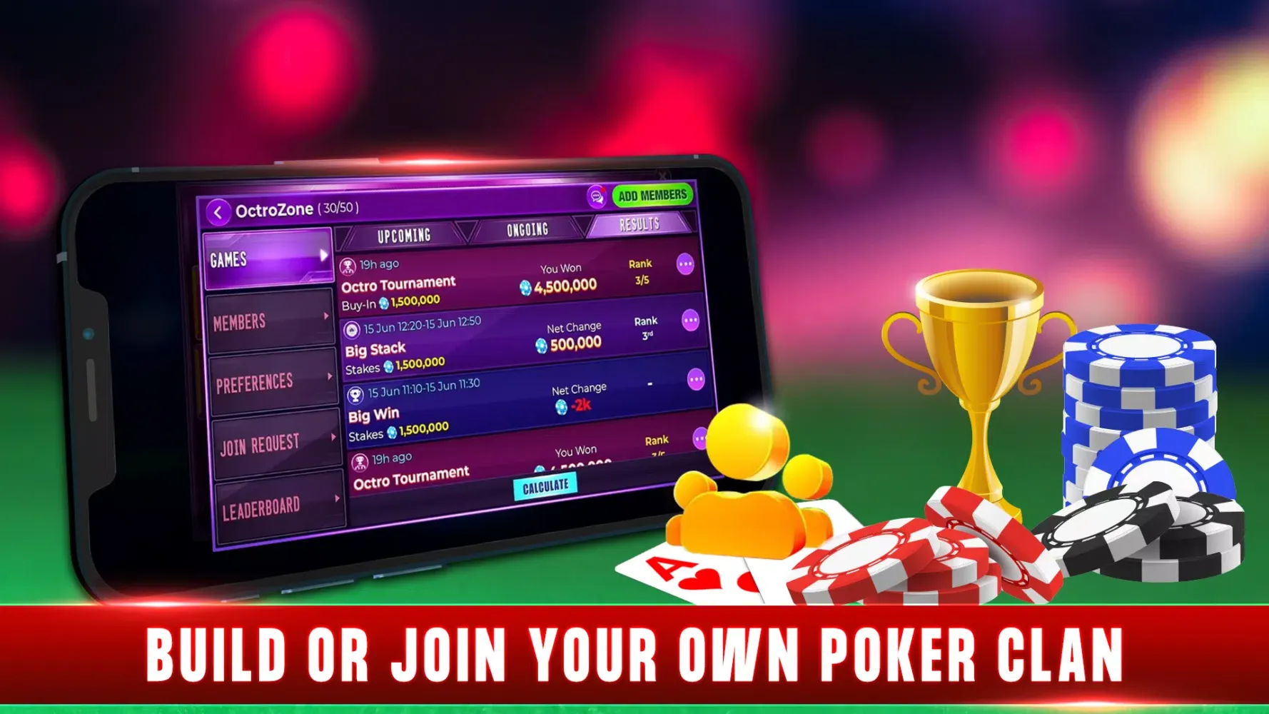 Ảnh chụp màn hình của Octro Poker