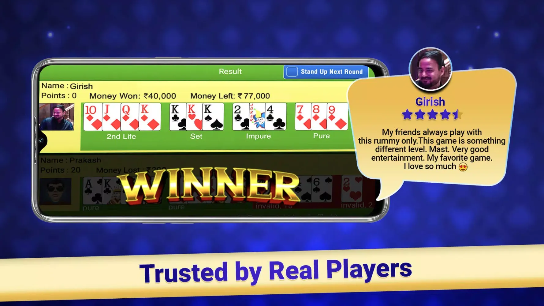 ภาพหน้าจอของ Indian Rummy -Teen Patti Rummy