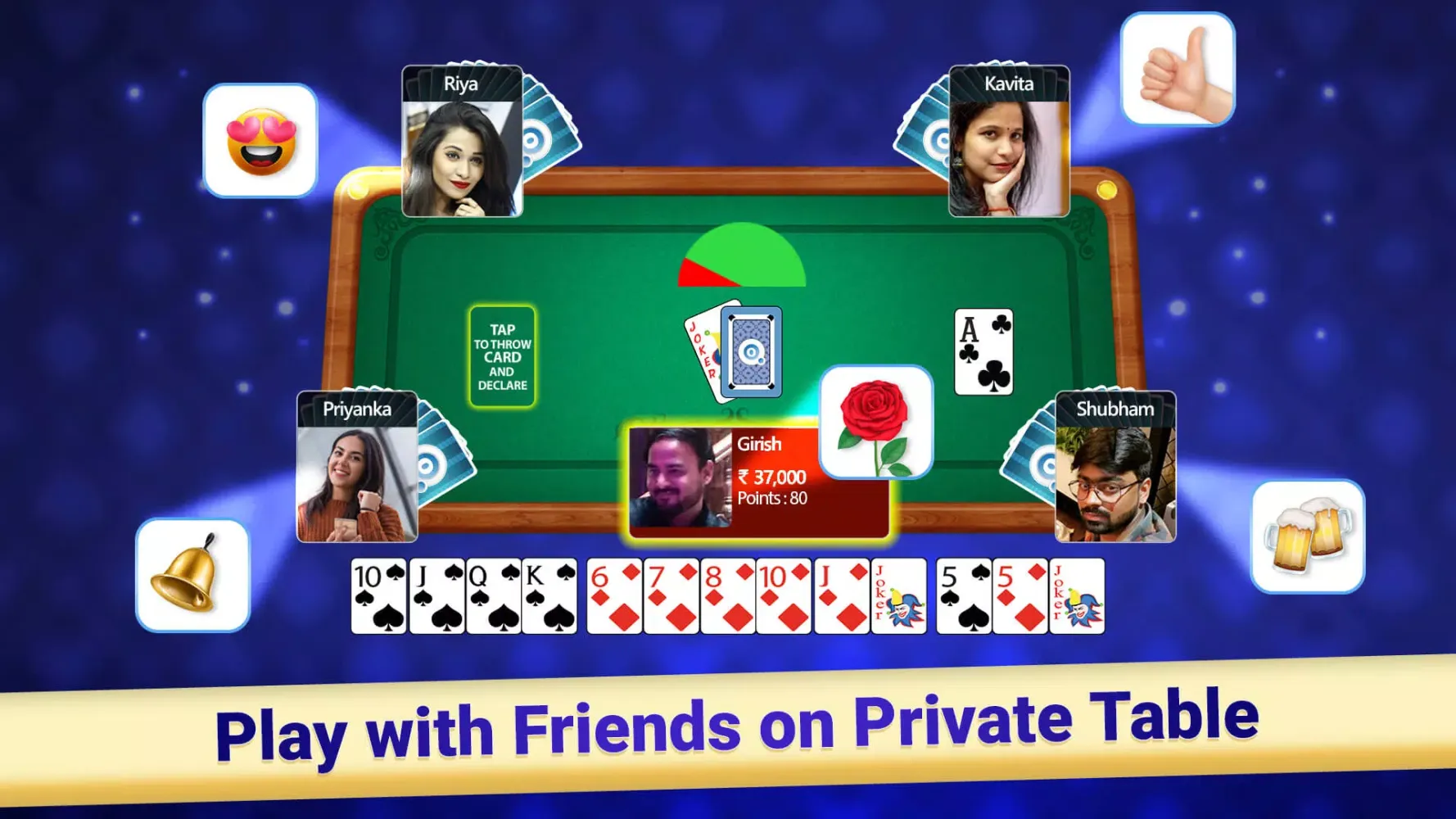 ภาพหน้าจอของ Indian Rummy -Teen Patti Rummy