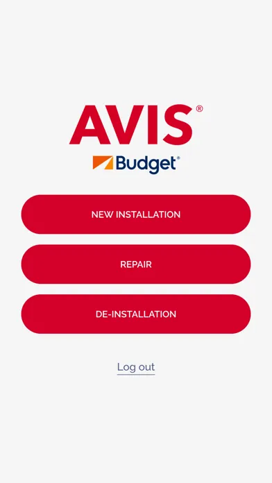 Capturas de tela do AVIS Budget