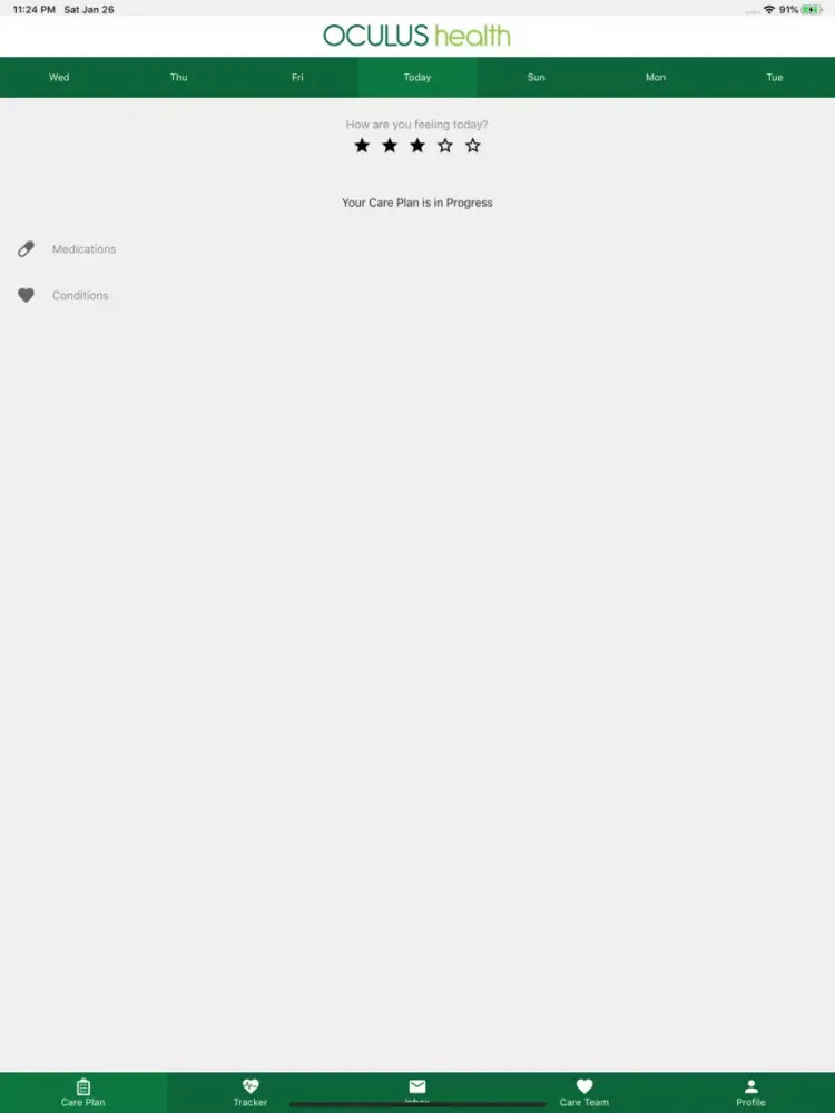 Oculus Health iPad  स्क्रीनशॉट