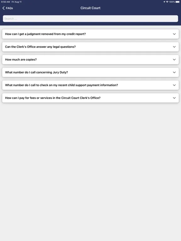 تصاویر Circuit Clerk Davidson Co. TN iPad 