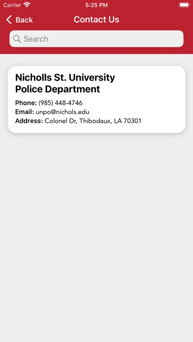 Nicholls State University PD Ekran Görüntüleri