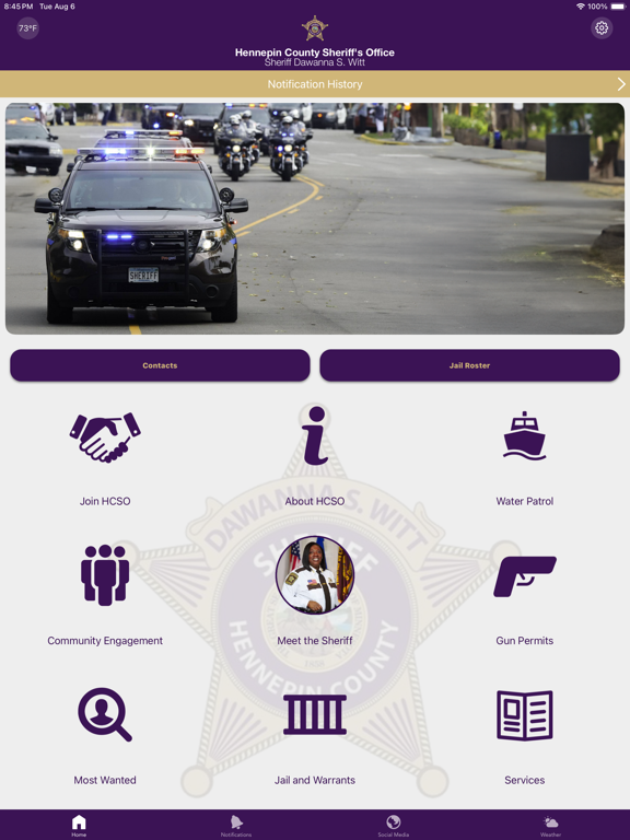 Hennepin Sheriff’s Office MN iPad  Screenshots