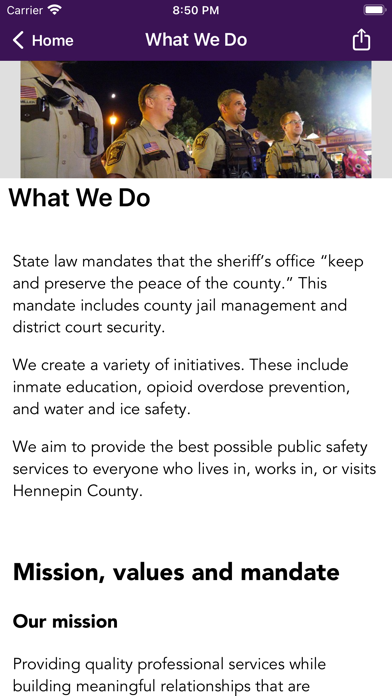 Hennepin Sheriff’s Office MN Screenshots