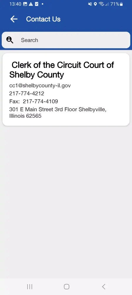 Shelby County Circuit Clerk IL स्क्रीनशॉट