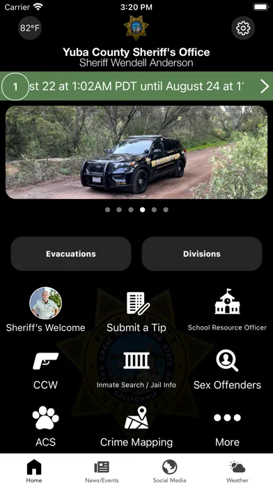 Screenshot di Yuba County Sheriff’s Office