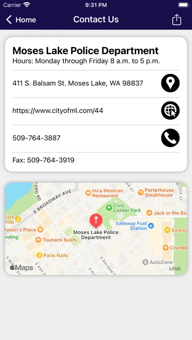 Moses Lake Police Dept WA Screenshots