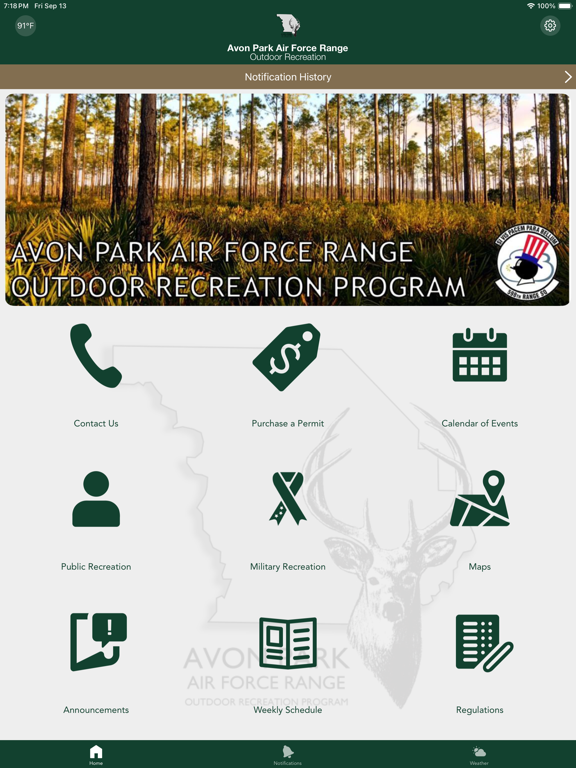 Avon Park AFR Outdoor Rec iPad  স্ক্রিনশট