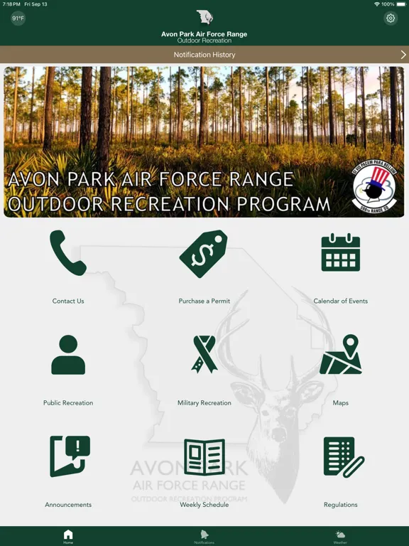 Captures d'écran de Avon Park AFR Outdoor Rec iPad 