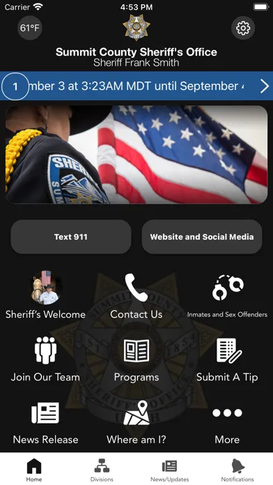 Tangkapan skrin Summit County Sheriff UT