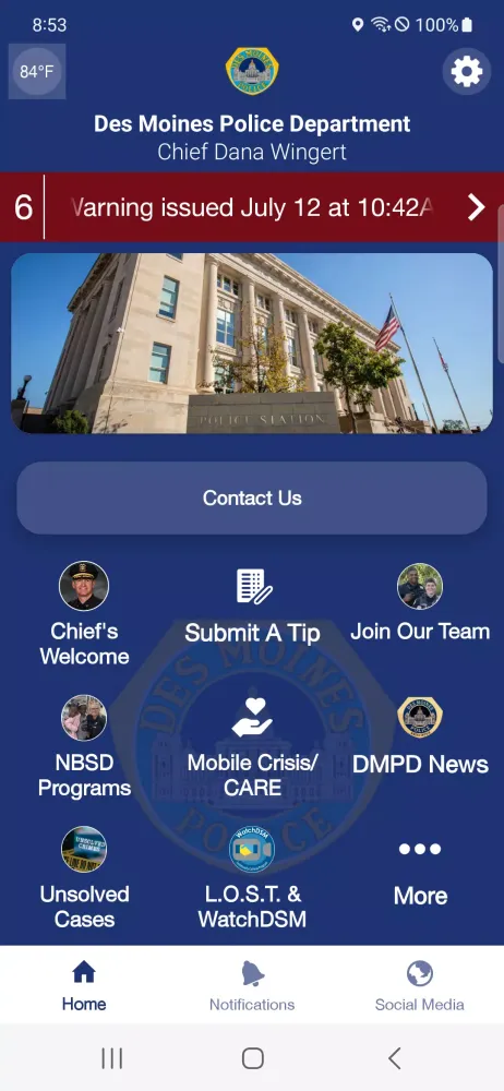 Des Moines Police Department Ekran Görüntüleri