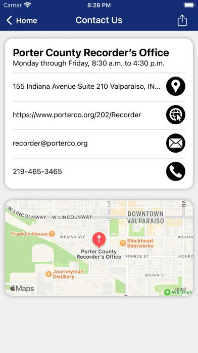 Porter County Recorder IN Ekran Görüntüleri