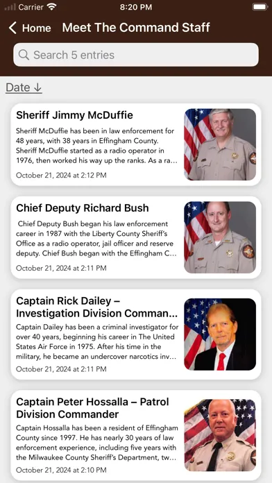 Effingham County Sheriff GA Screenshots