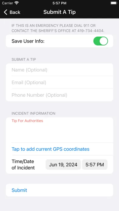 Ottawa County Sheriff's Office سکرین شاٹس