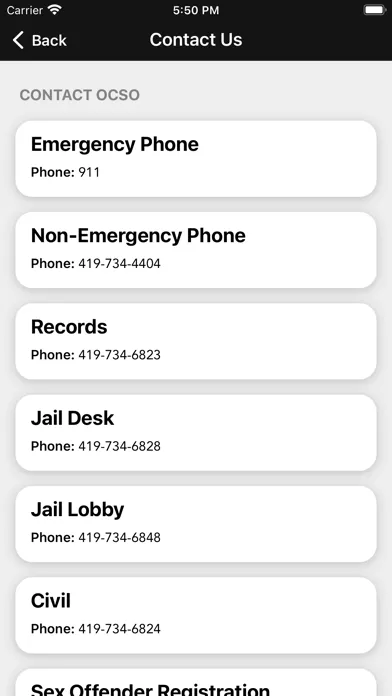 Ottawa County Sheriff's Office سکرین شاٹس