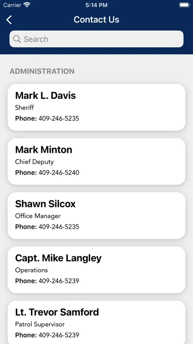 Ảnh chụp màn hình của HARDIN COUNTY TX SHERIFF