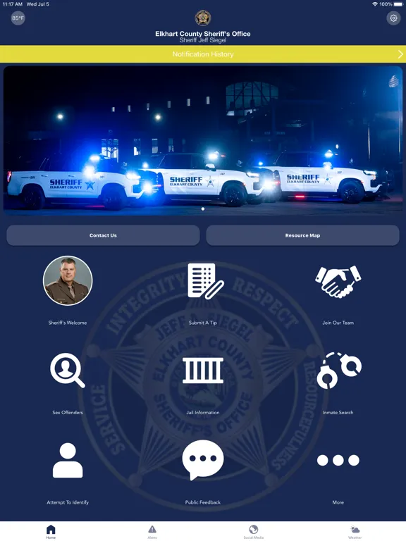 Captures d'écran de Elkhart County Sheriff IN iPad 