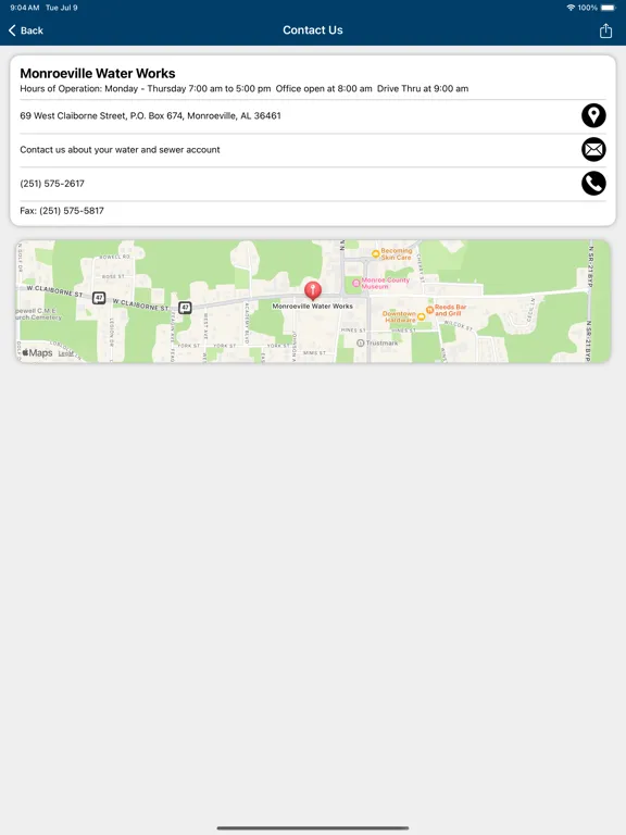 Monroeville Water and Sewer AL iPad  سکرین شاٹس
