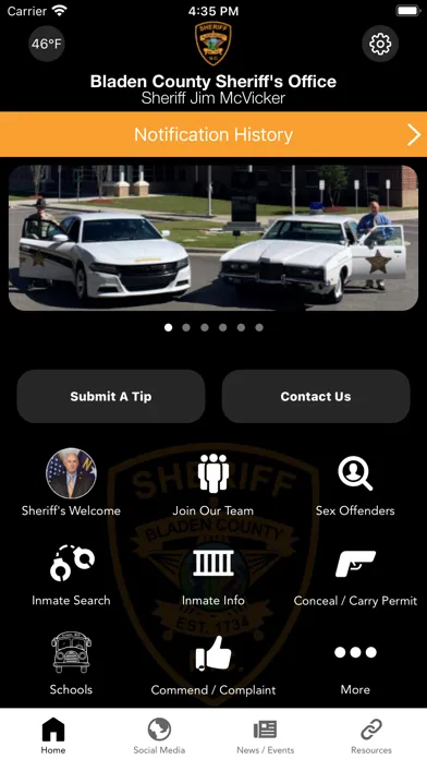 Screenshot di Bladen County Sheriff NC