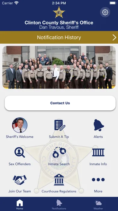 Zrzuty ekranu Clinton County Sheriff IL
