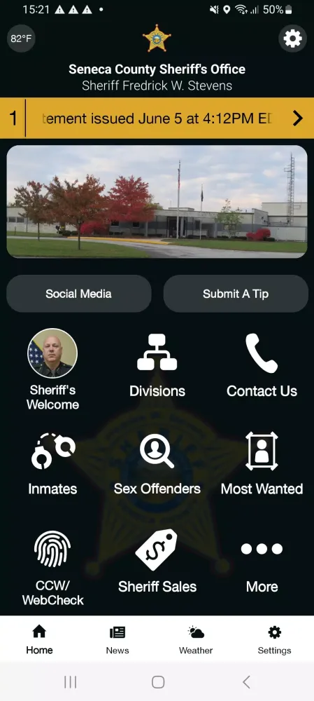 Capturas de tela do Seneca County Sheriff Ohio