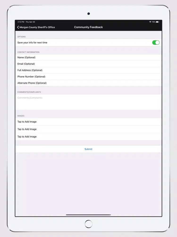 Morgan County Sheriffs Office iPad スクリーンショット